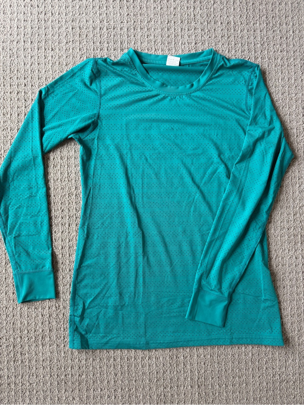 ZYIA Teal Long-Sleeve Performance Tee